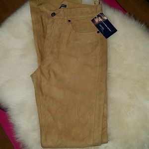 Suede Pants